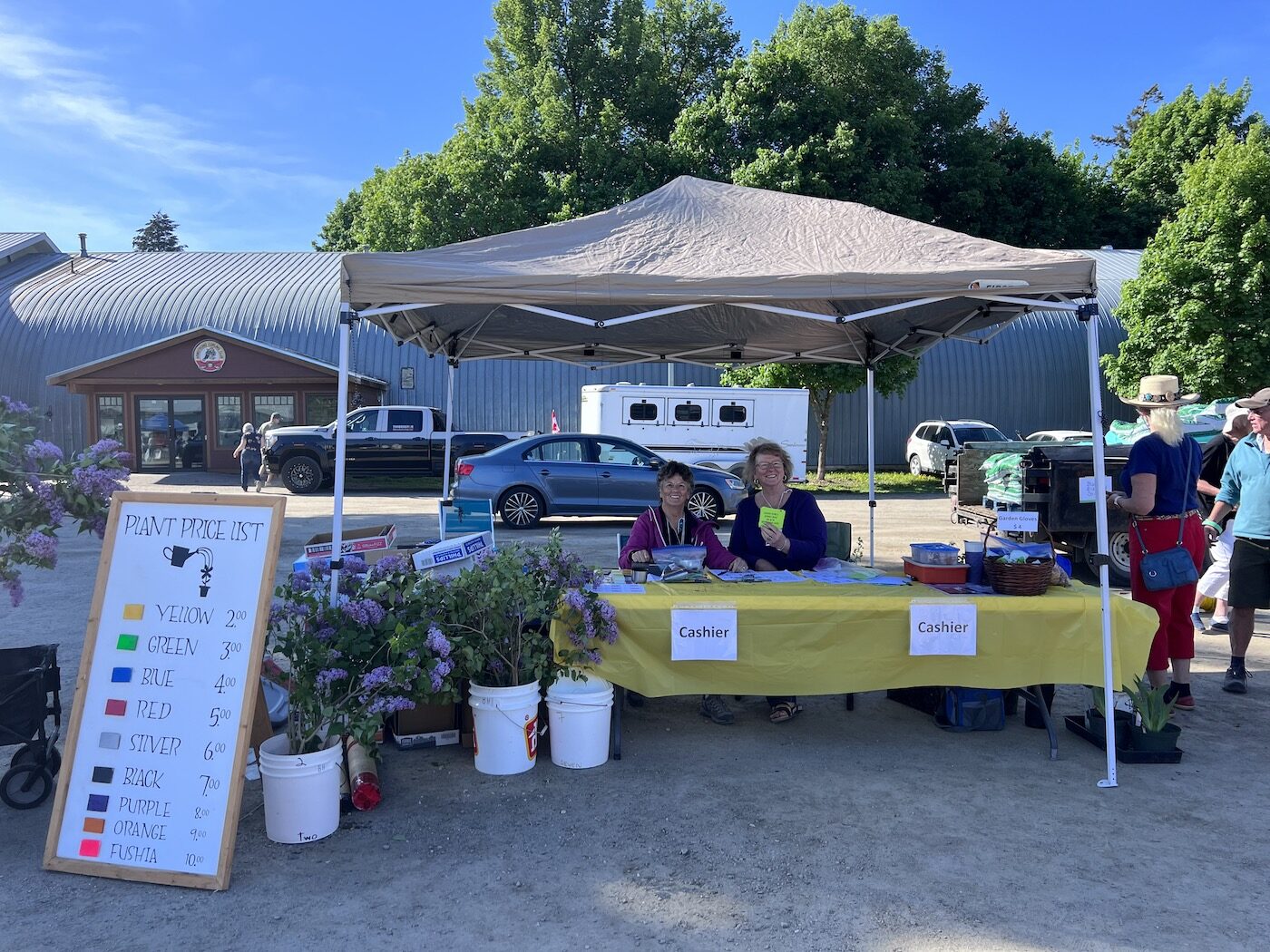 plant sale at garden club